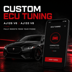 Jaguar and Range Rover custom ECU tuning performed remotely from a phone